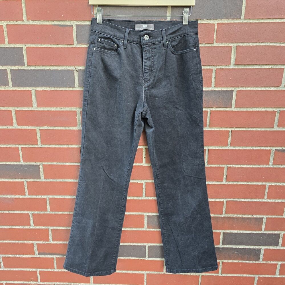 Levi 512 Perfectly Slimming Bootcut Black Denim Jeans Womens Size 10 S/C 30x29